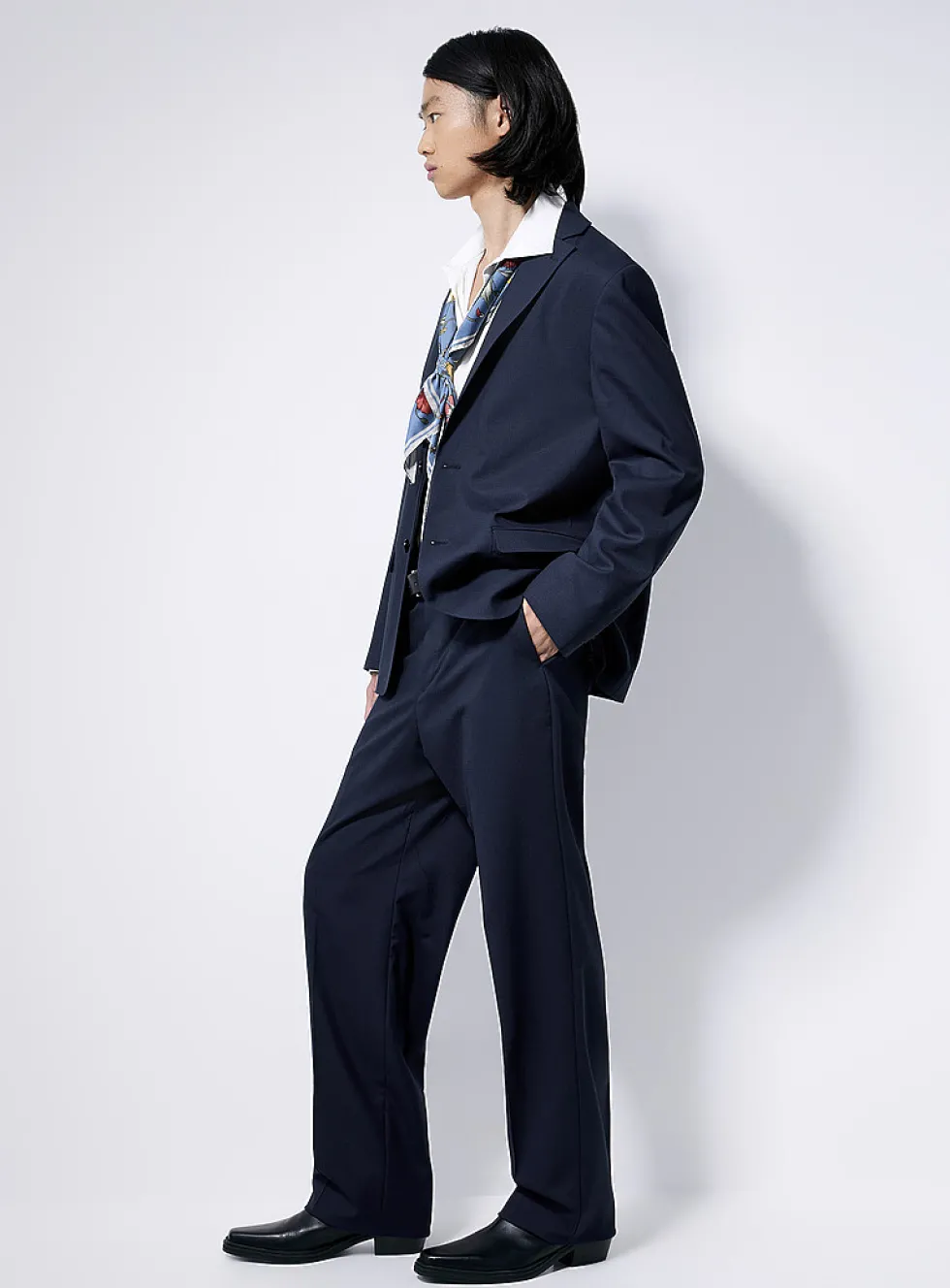 Stretch piqué jacket