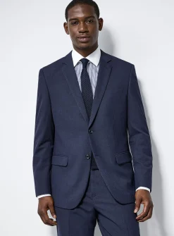 Stretch piqué suit
