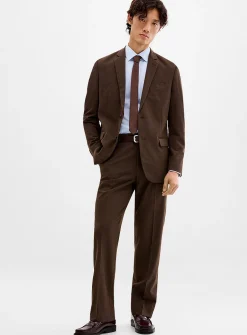 Stretch piqué suit