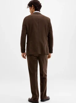 Stretch piqué suit