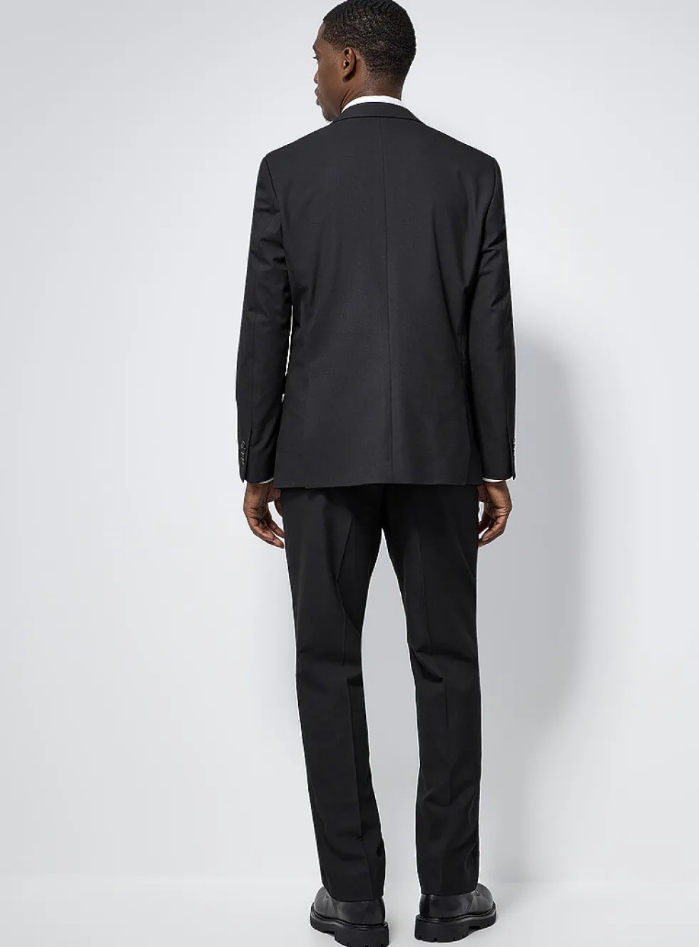 Stretch piqué suit