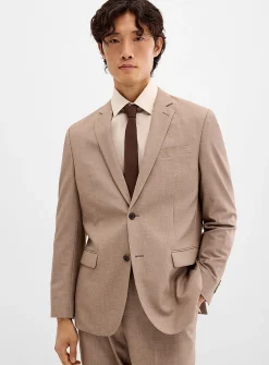Stretch piqué suit