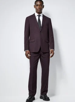 Stretch piqué suit