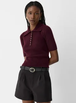 Stretch pleated dress short