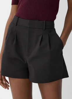 Stretch pleated dress short