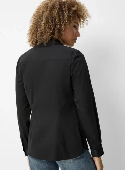 Stretch poplin shirt