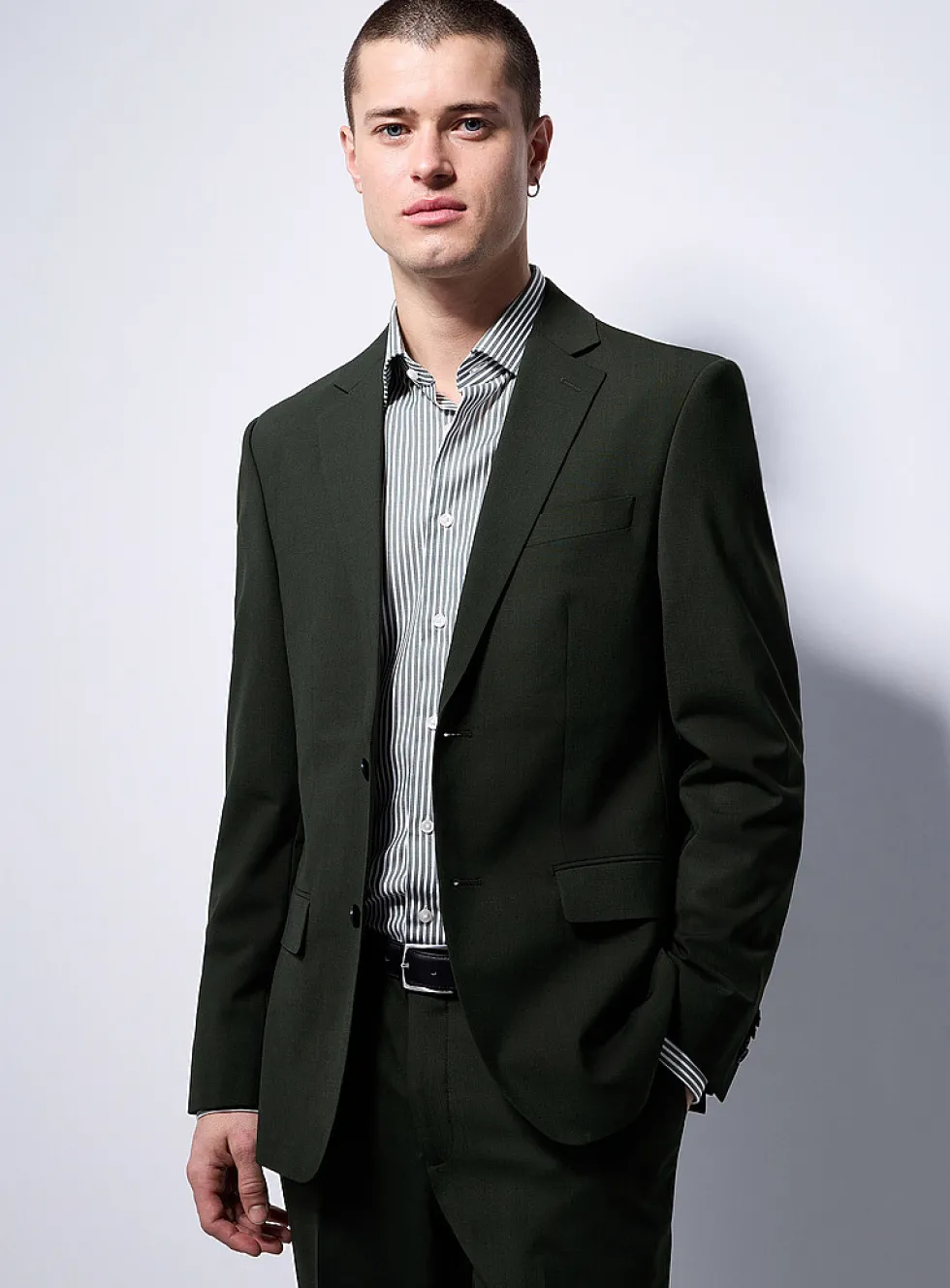 Stretch responsible wool jacket