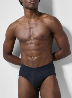 Stretch ribbed brief