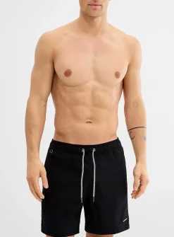 Stretch ripstop snap-hook swim trunk