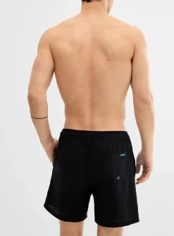 Stretch ripstop snap-hook swim trunk