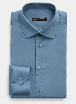 Stretch solid shirt