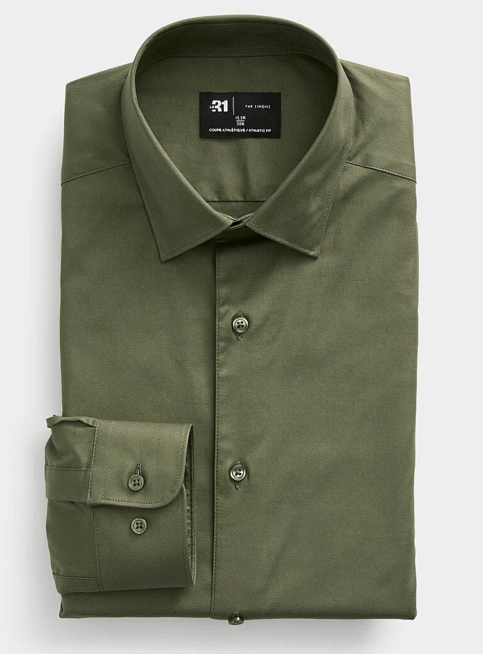 Stretch solid shirt
