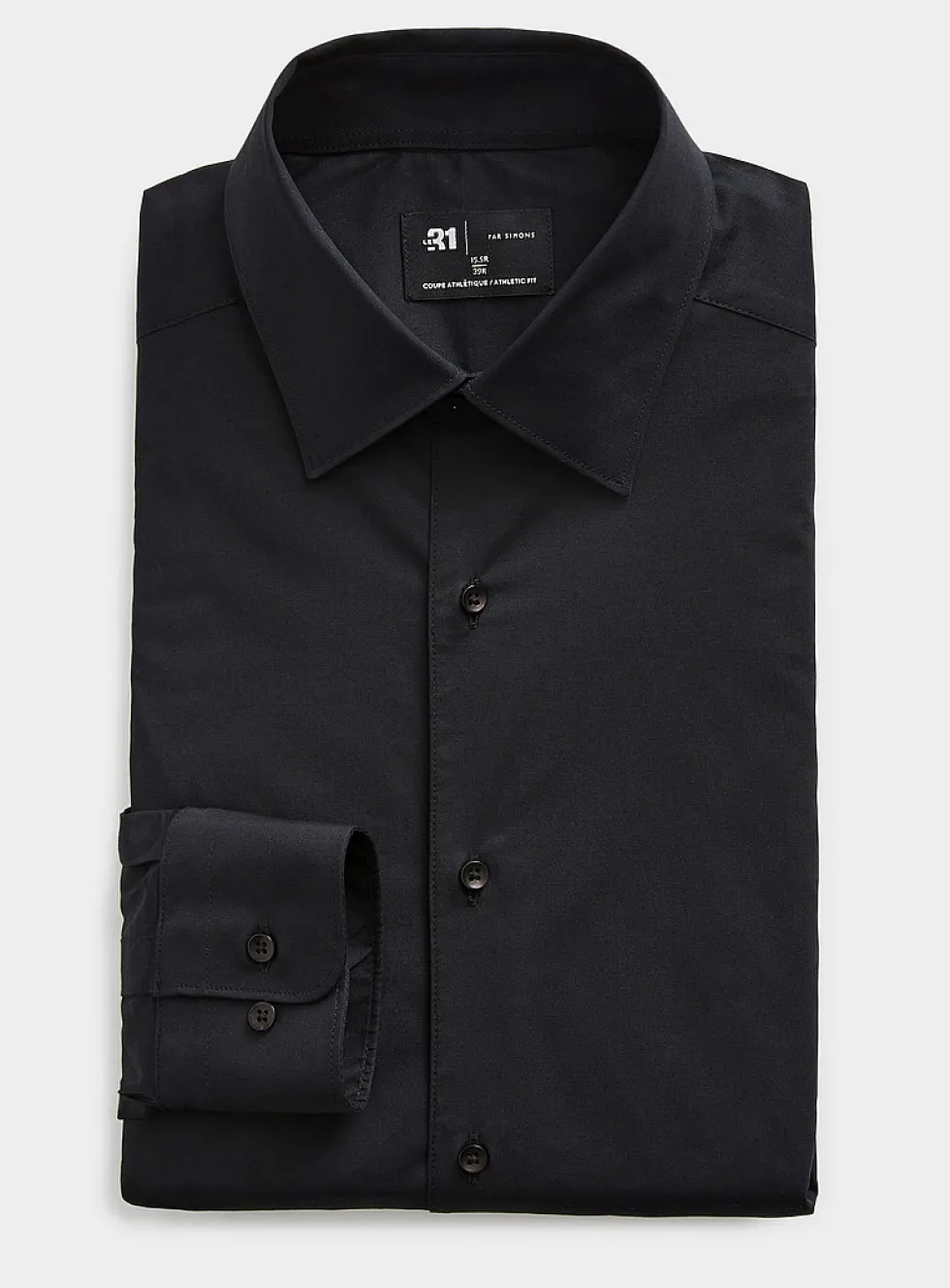 Stretch solid shirt