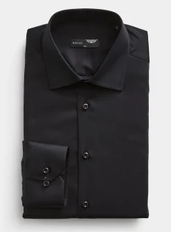 Stretch solid shirt