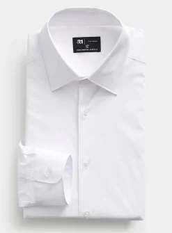 Stretch solid shirt