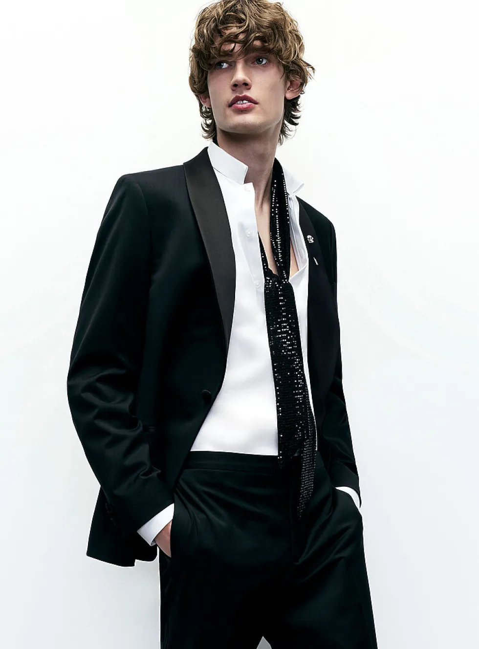 Stretch tuxedo jacket