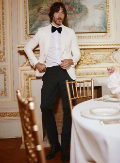 Stretch tuxedo pant