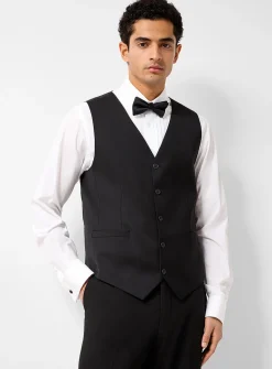 Stretch tuxedo vest