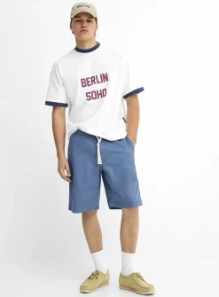 Stretch twill Bermudas