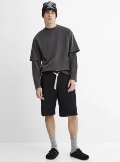 Stretch twill Bermudas