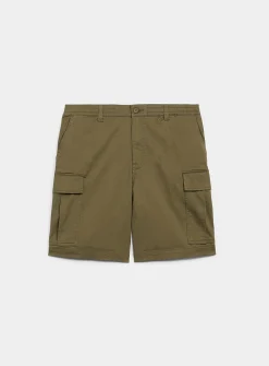 Stretch twill cargo Bermudas