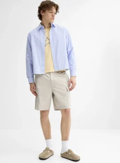 Stretch twill cargo Bermudas