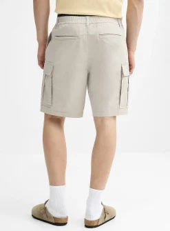 Stretch twill cargo Bermudas