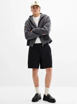Stretch twill cargo Bermudas