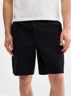 Stretch twill cargo Bermudas
