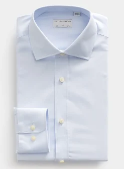 Stretch twill solid shirt