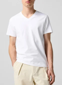 Stretch V-neck T-shirt