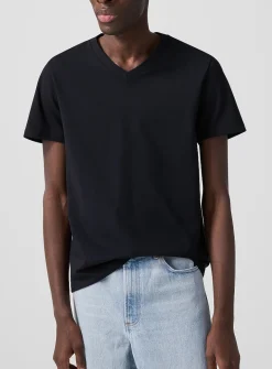Stretch V-neck T-shirt
