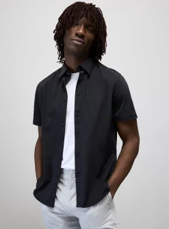 Stretch weave minimalist shirt