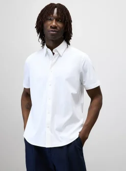 Stretch weave minimalist shirt