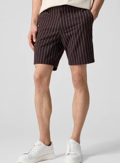 Striped brown short