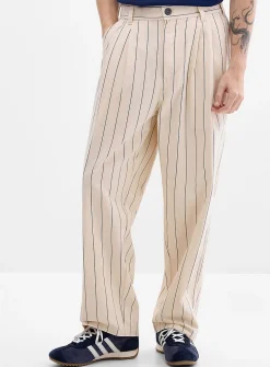 Striped Foster pleated pant