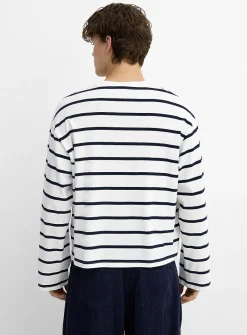 Striped graphic T-shirt
