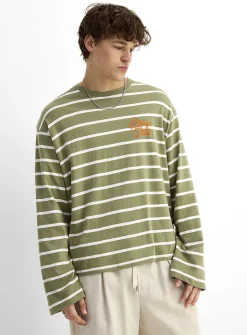 Striped graphic T-shirt