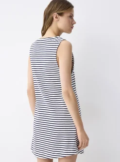 Striped jersey dress