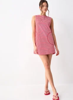 Striped jersey dress