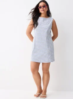 Striped jersey dress