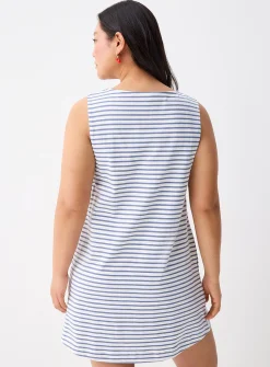 Striped jersey dress