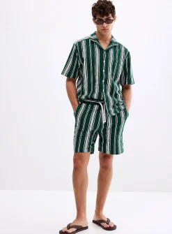Striped knit short
