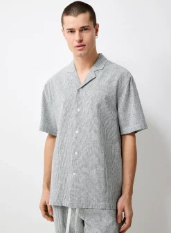 Striped lightweight linen shirt