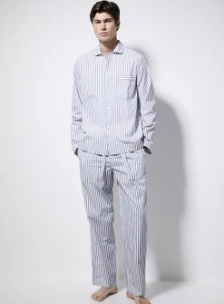 Striped organic cotton poplin shirt