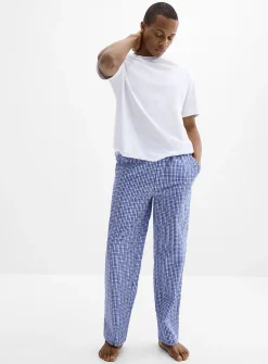 Striped poplin pyjama pant