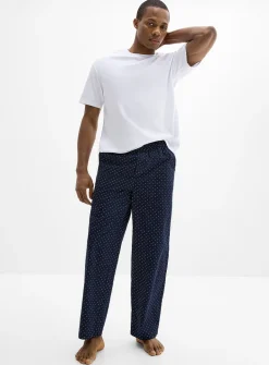 Striped poplin pyjama pant