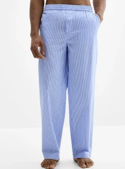 Striped poplin pyjama pant