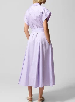 Striped poplin shirtdress