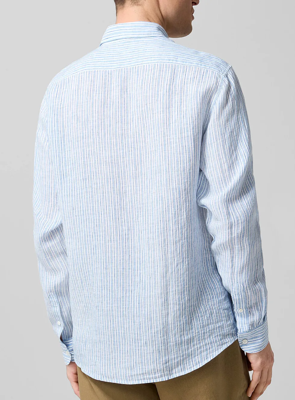 Striped pure linen shirt